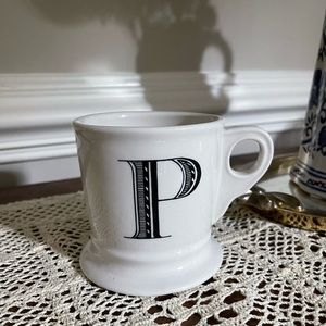 Anthropologie Mug P Initial